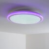 BERMEO Plafoniera LED Bianco, 2-Luci, Telecomando, Cambia colore