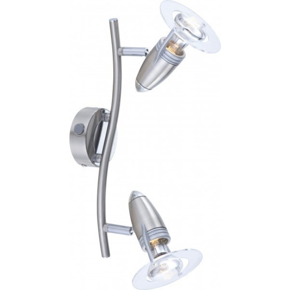 Globo FRANCES I Faretto Cromo, Acciaio inox, Nichel opaco, 2-Luci