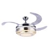 Globo CABRERA Ventilatore LED Nichel opaco, 1-Luce, Telecomando