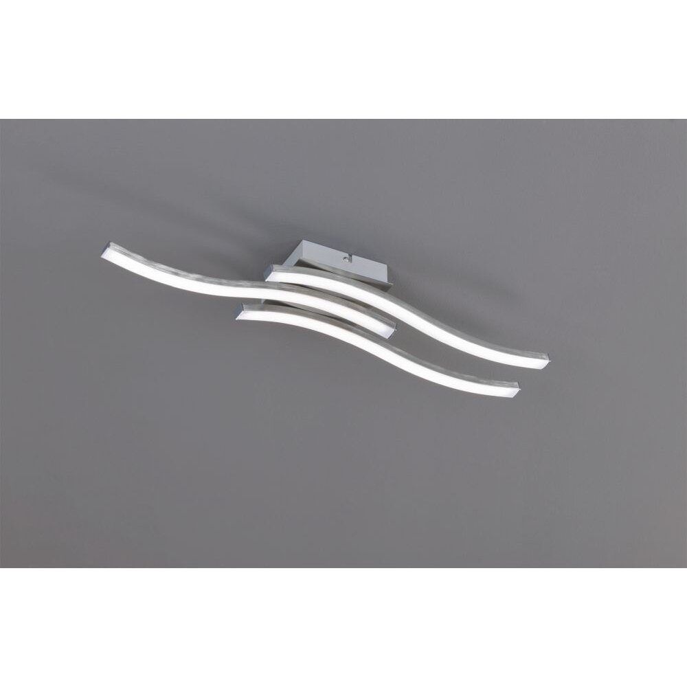 Reality ROUTE Plafoniera LED Nichel opaco, 3-Luci main product photo