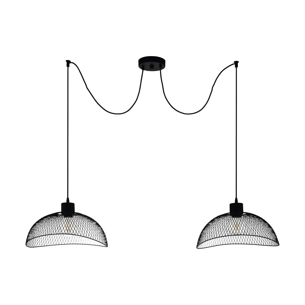 Eglo POMPEYA Lampadario a sospensione Nero, 2-Luci main product photo