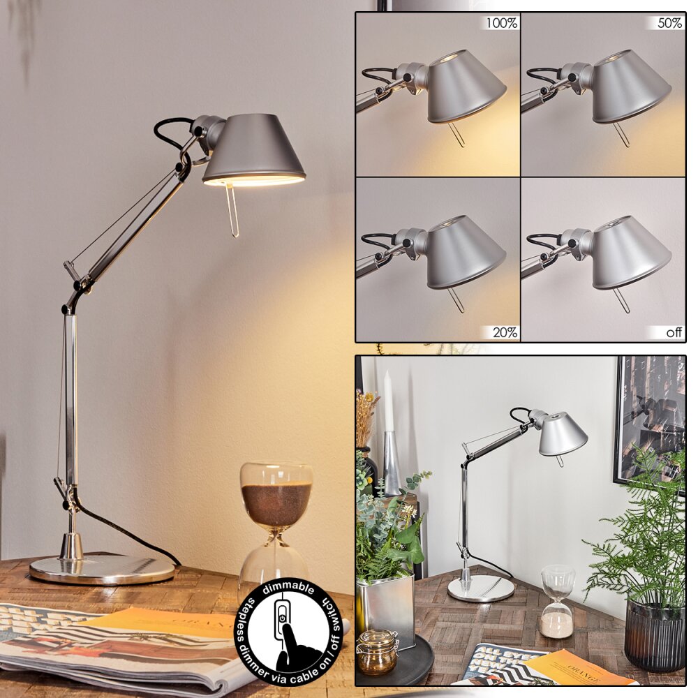 Artemide Tolomeo Mini Lampada Da Tavolo Alluminio