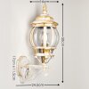 Lentua Applique da esterno Oro, Bianco, 1-Luce