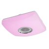 Globo SQUARE Plafoniera LED Bianco, 1-Luce, Telecomando, Cambia colore