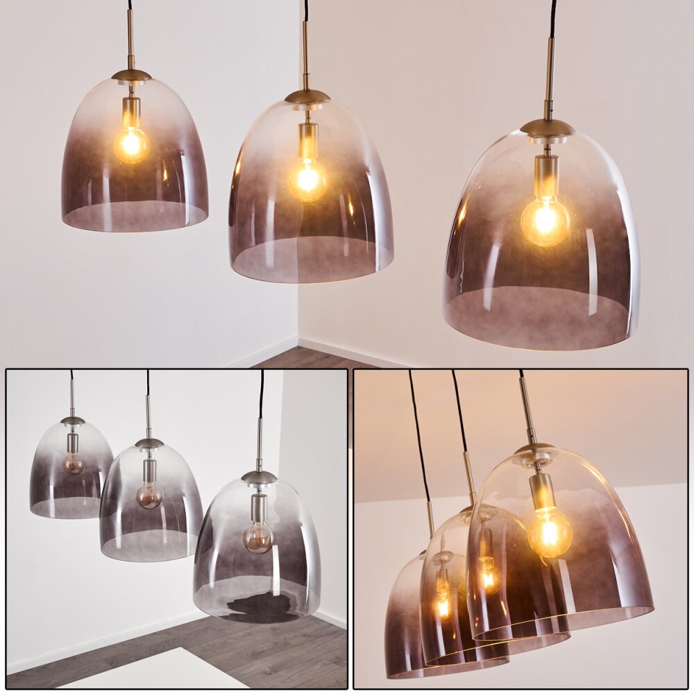 Lampada a Sospensione Taastrup Nichel opaco, 3-Luci main product photo