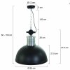 Steinhauer Brooklyn Lampada a sospensione Nero, 1-Luce