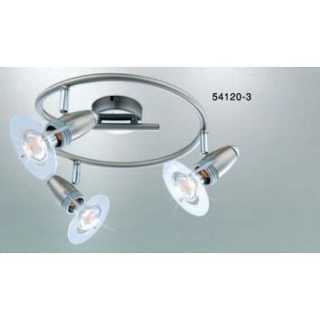 Globo FRANCES I Faretto Cromo, Acciaio inox, Nichel opaco, 3-Luci