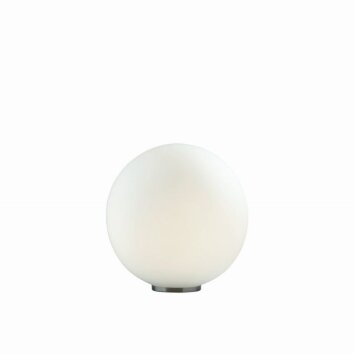 Ideal Lux MAPA Lampada da Tavolo Cromo, 1-Luce