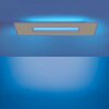 Leuchten-Direkt RECESS Plafoniera LED Bianco, 2-Luci, Telecomando, Cambia colore