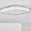 Siguna Plafoniera LED Bianco, 1-Luce