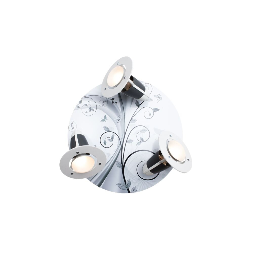 Elobra PHANTASIE Applique rotondo Argento, 3-Luci main product photo