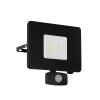 Eglo FAEDO Applique da esterno LED Nero, 1-Luce, Sensori di movimento