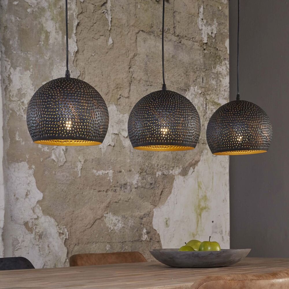 Wildervanksterdallen Lampada a Sospensione Marrone, Nero, 3-Luci main product photo