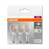 Osram LED E14 4,5 Watt 2700 Kelvin 470 Lumen Confenzione da 3