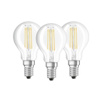 Osram LED E14 4,5 Watt 2700 Kelvin 470 Lumen Confenzione da 3