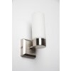 Globo SPACE Applique Acciaio inox, Nichel opaco, Bianco, 1-Luce