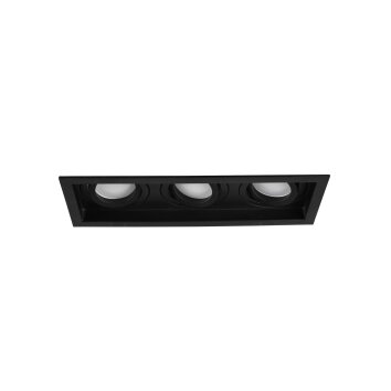 Trio Kenai Lampada da incasso LED Nero, 3-Luci