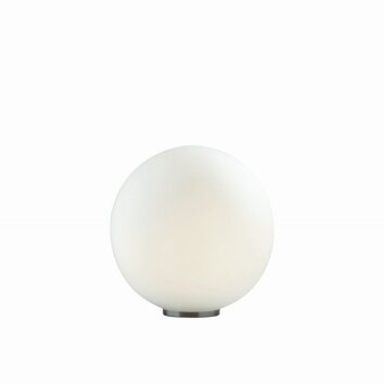 Ideal Lux MAPA Lampada da Tavolo Cromo, 1-Luce