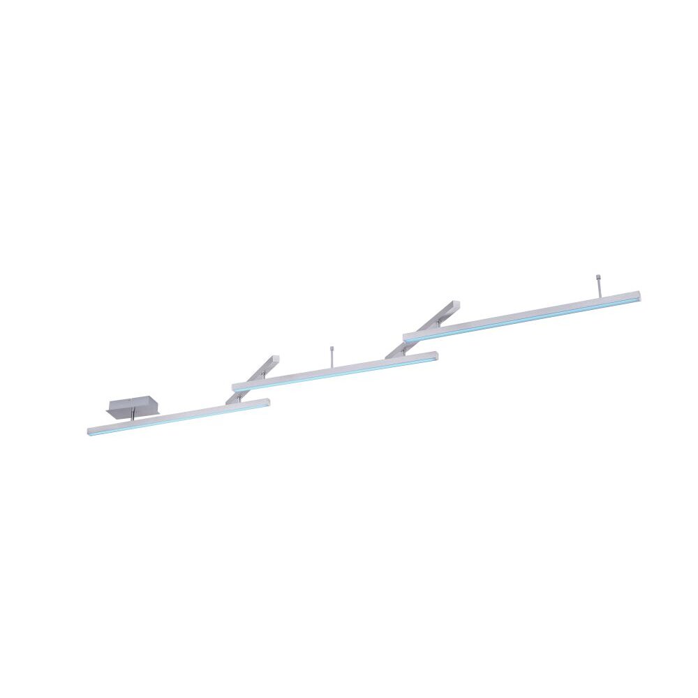 Plafoniera Trio Leuchten WiZ MELBY LED Nichel opaco, 1-Luce, Telecomando, Cambia colore main product photo