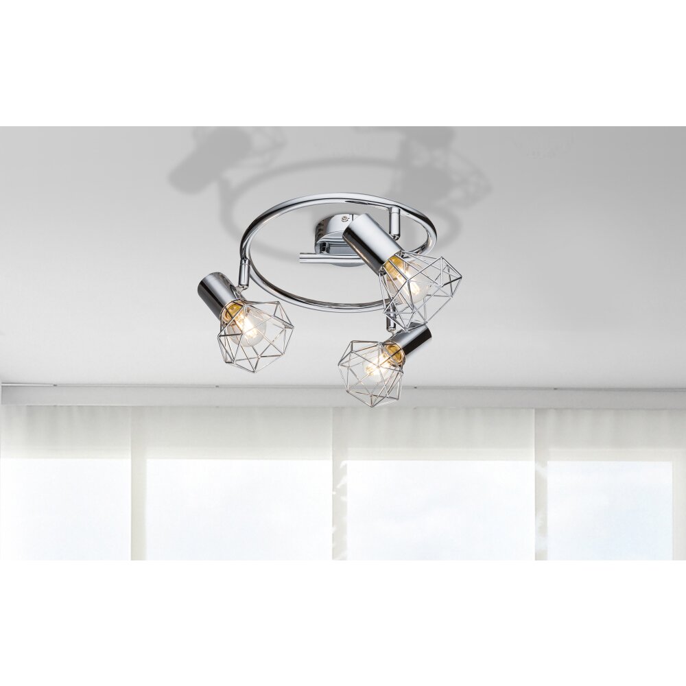 Globo XARA Plafoniera Cromo, 3-Luci main product photo
