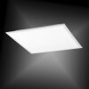 Leuchten-Direkt FLAT Plafoniera LED Bianco, 1-Luce, Telecomando