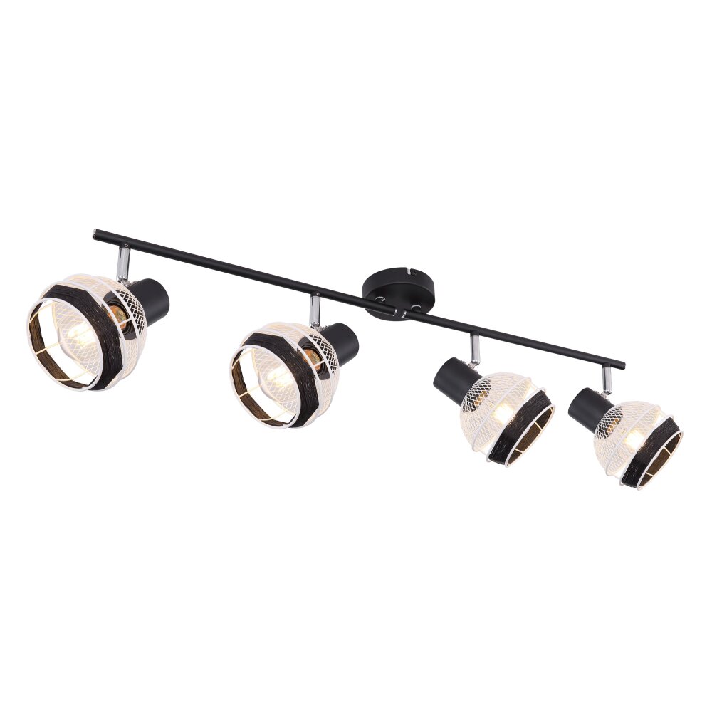 Globo GRIDDY faretto Nero, 4-Luci main product photo