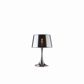 Ideal Lux LONDON Lampada da Tavolo Cromo, 1-Luce