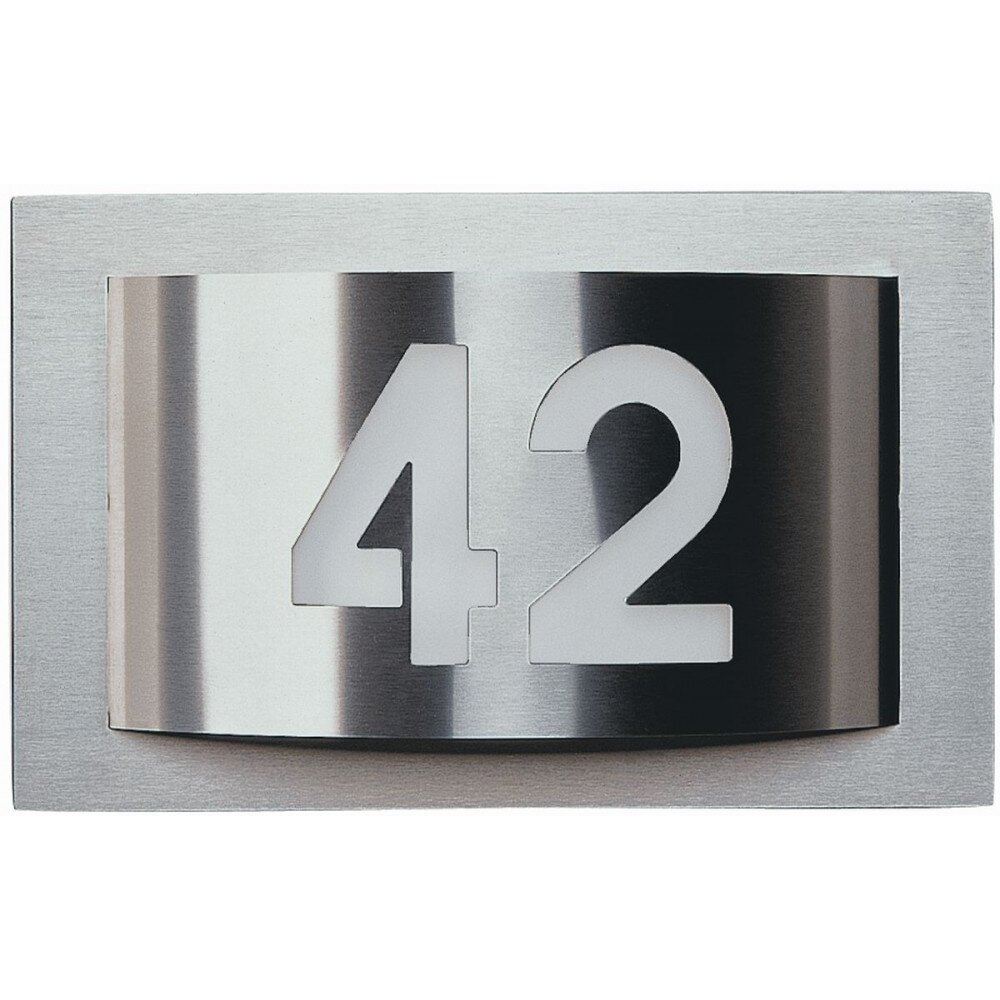 Albert 6002 Lampada per numero civico Acciaio inox, 1-Luce main product photo