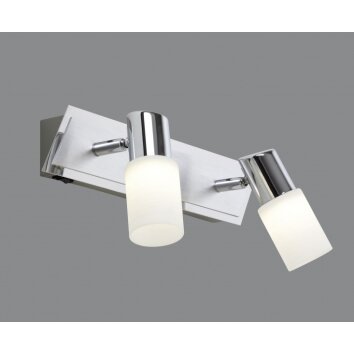 Trio 8214 Applique LED Alluminio, Cromo, Acciaio inox, 2-Luci