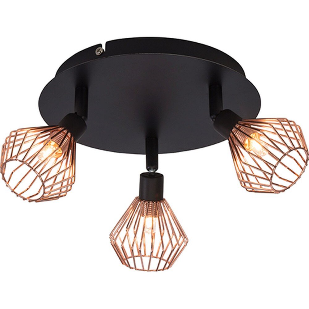 Brilliant Dalma Faretto da soffitto Nero, 3-Luci main product photo