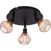 Brilliant Dalma Faretto da soffitto Nero, 3-Luci