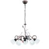 Trio-Leuchten Traditio Lampada a Sospensione Marrone scuro, Ruggine, 5-Luci