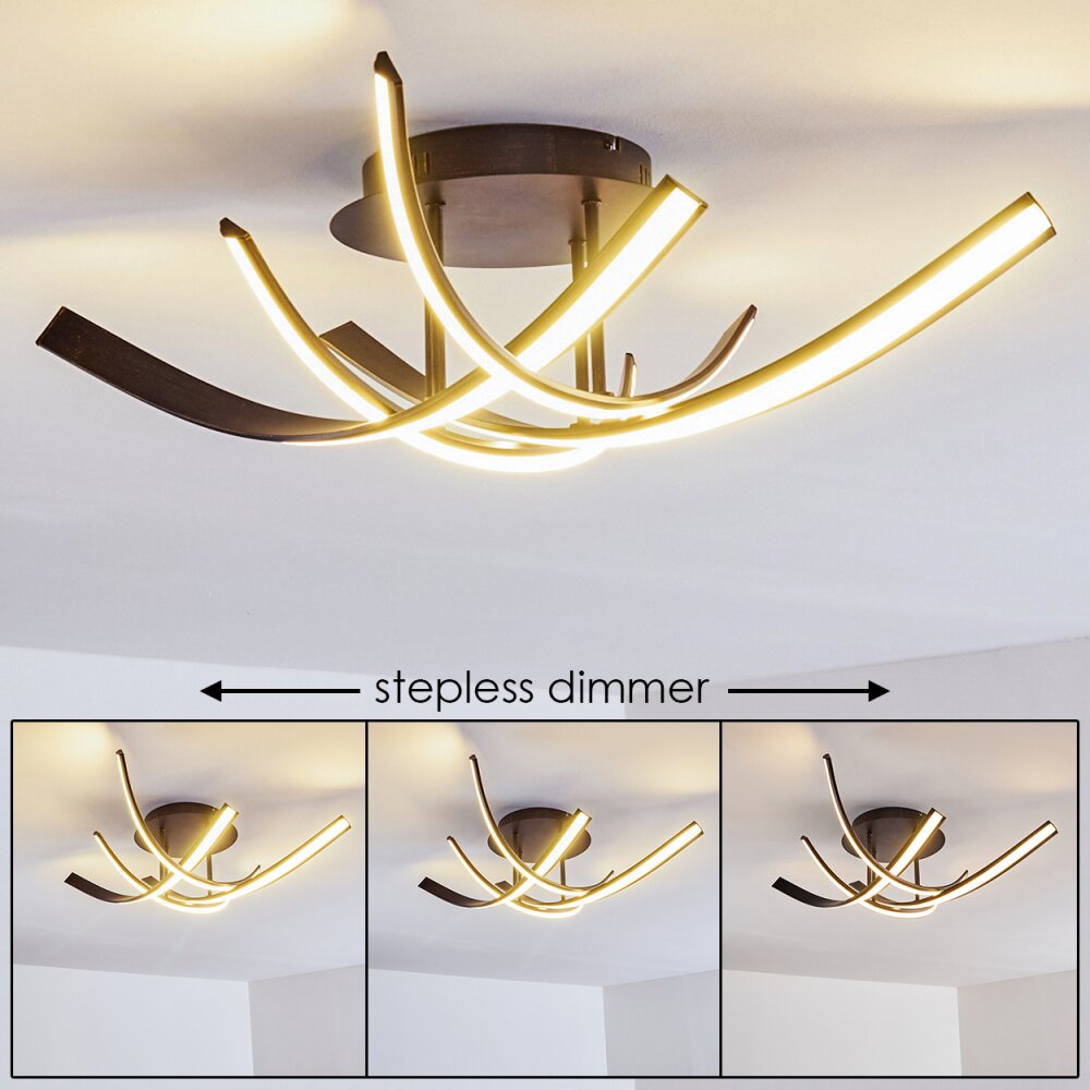 Plafoniera Aranu LED Ruggine, 4-Luci main product photo