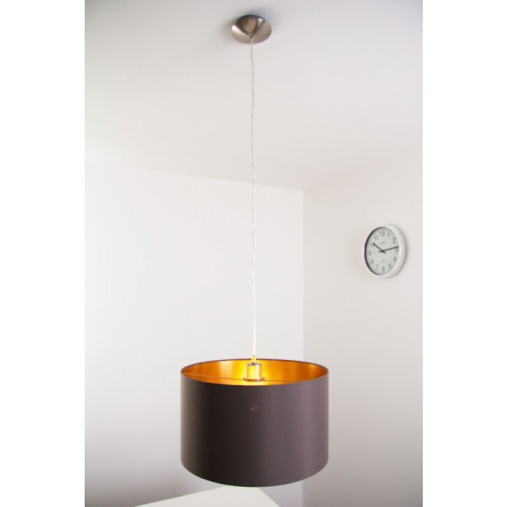 Eglo Maserlo cappuccino Lampadario a sospensione Nichel opaco, 1-Luce