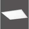 Leuchten-Direkt FLAT Plafoniera LED Bianco, 1-Luce, Telecomando