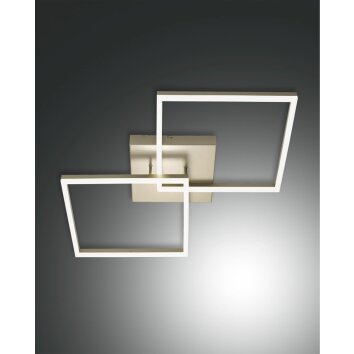 Fabas Luce Bard Plafoniera LED Oro, 1-Luce Fabas Luce Bard Plafoniera LED Oro, 1-Luce