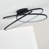 Chute Plafoniera LED Nero, 1-Luce