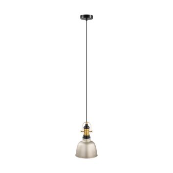 Eglo GILWELL Lampadario a sospensione Brunito, Champagne, Nero, 1-Luce