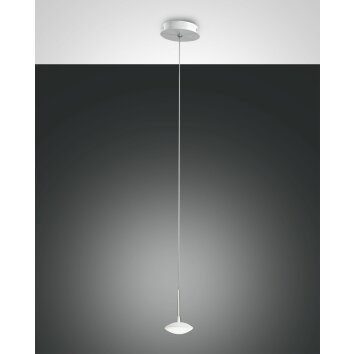 Fabas Luce Hale Lampada a Sospensione LED Bianco, 1-Luce