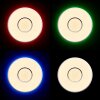 Brilliant Visitation Plafoniera LED Argento, Bianco, 1-Luce, Telecomando, Cambia colore