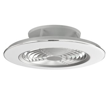 ventilatore da soffitto Mantra ALISIO LED Cromo, Grigio, 1-Luce, Telecomando