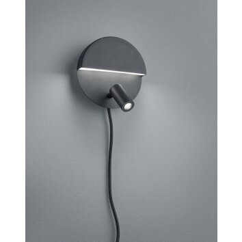 Trio MARIO Applique LED Nero, 1-Luce