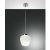 Fabas Luce Cora Lampada a Sospensione Cromo, 1-Luce