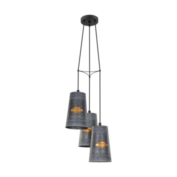 EGLO HONEYBOURNE Lampadario a sospensione Nero, 3-Luci