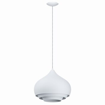 Eglo CAMBORNE Lampadario a sospensione Bianco, 1-Luce