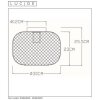 Lucide MESH Plafoniera Nero, 1-Luce