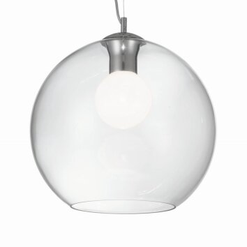 Ideal Lux NEMO Lampadario a sospensione Cromo, 1-Luce