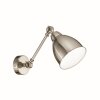 Ideal Lux NEWTON Applique Nichel opaco, 1-Luce