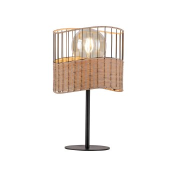 Leuchten-Direkt REED Lampada da tavolo Nero, 1-Luce