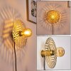 Ruanda Applique Oro, Ottone, 1-Luce